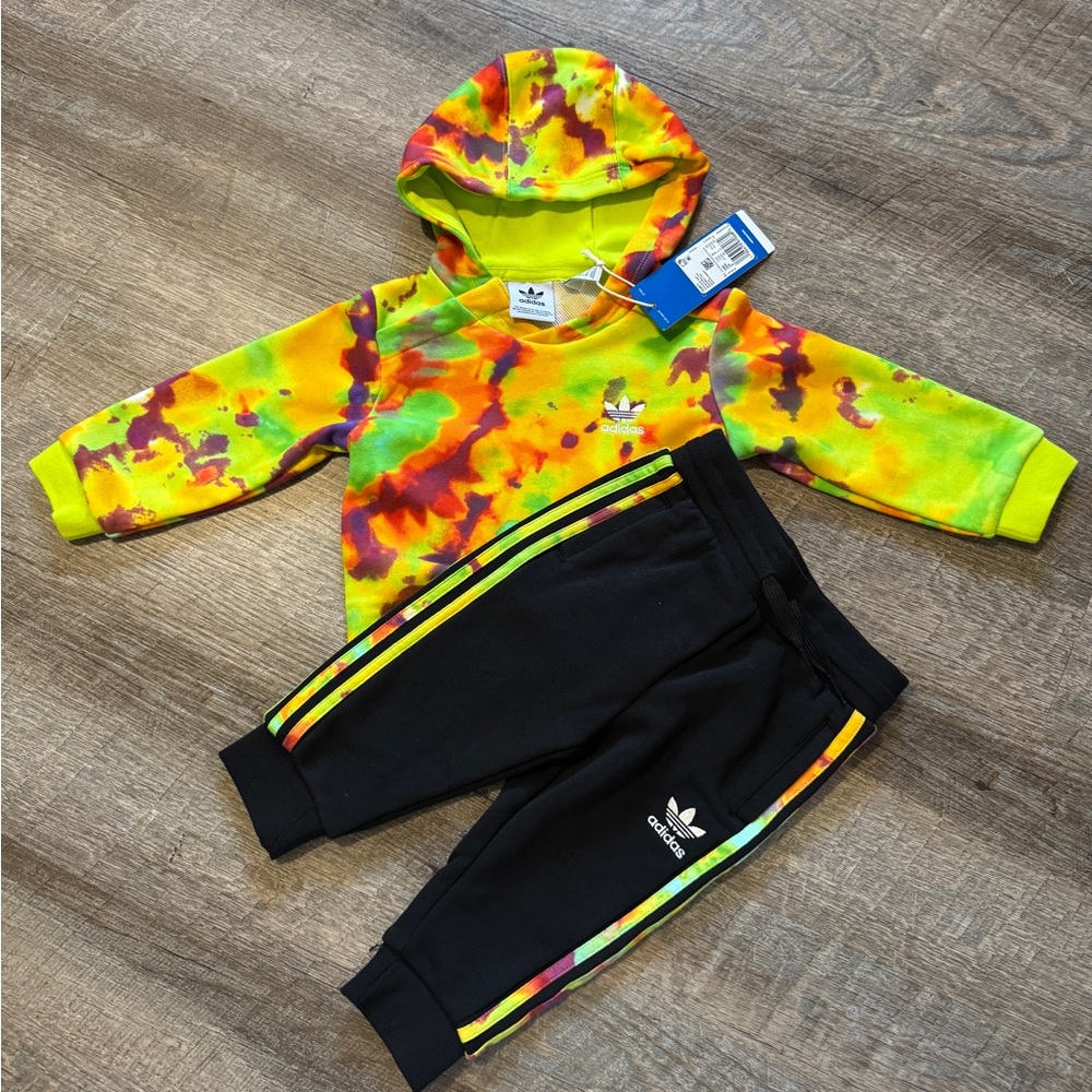 Adidas Multicolor Tie-Dye Hoodie